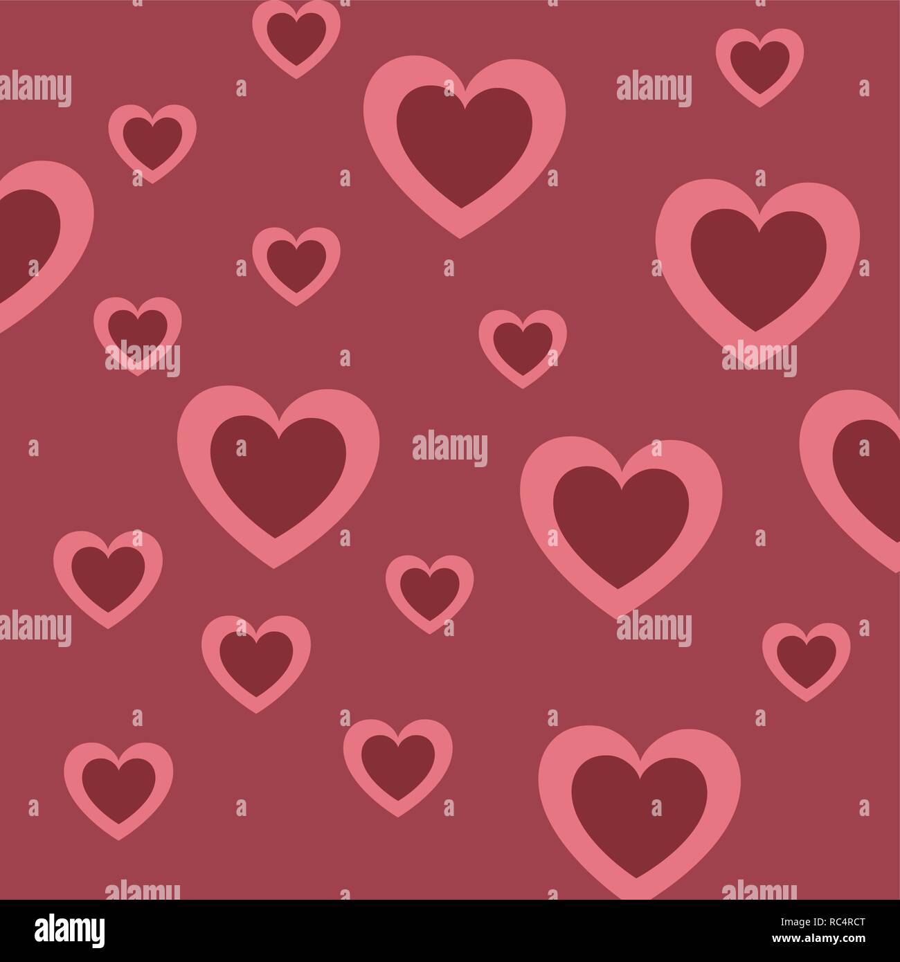 hearts pattern background isolated icon Stock Vector Image & Art - Alamy