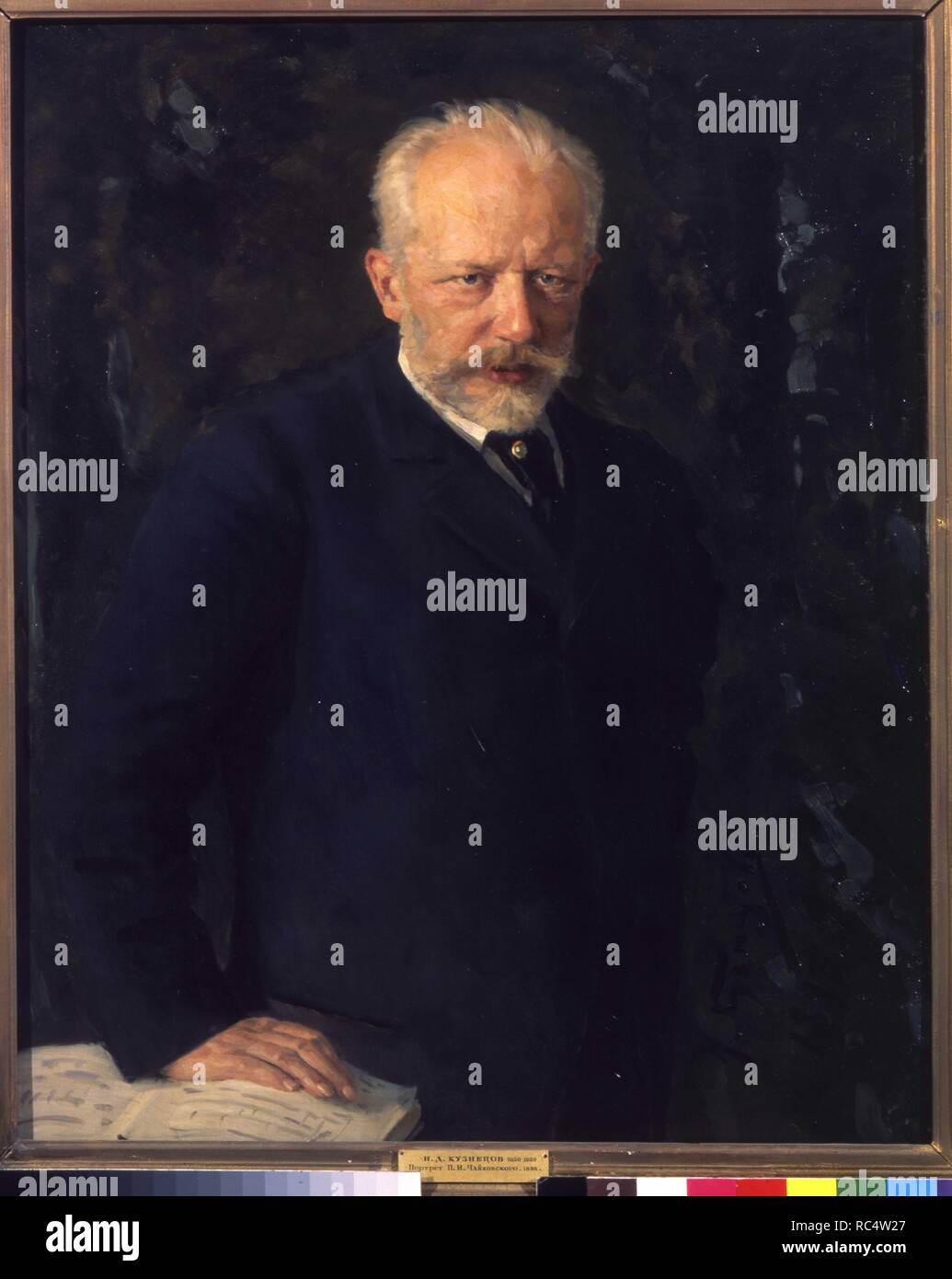 Painting tchaikovsky portrait classical music hi-res stock photography ...