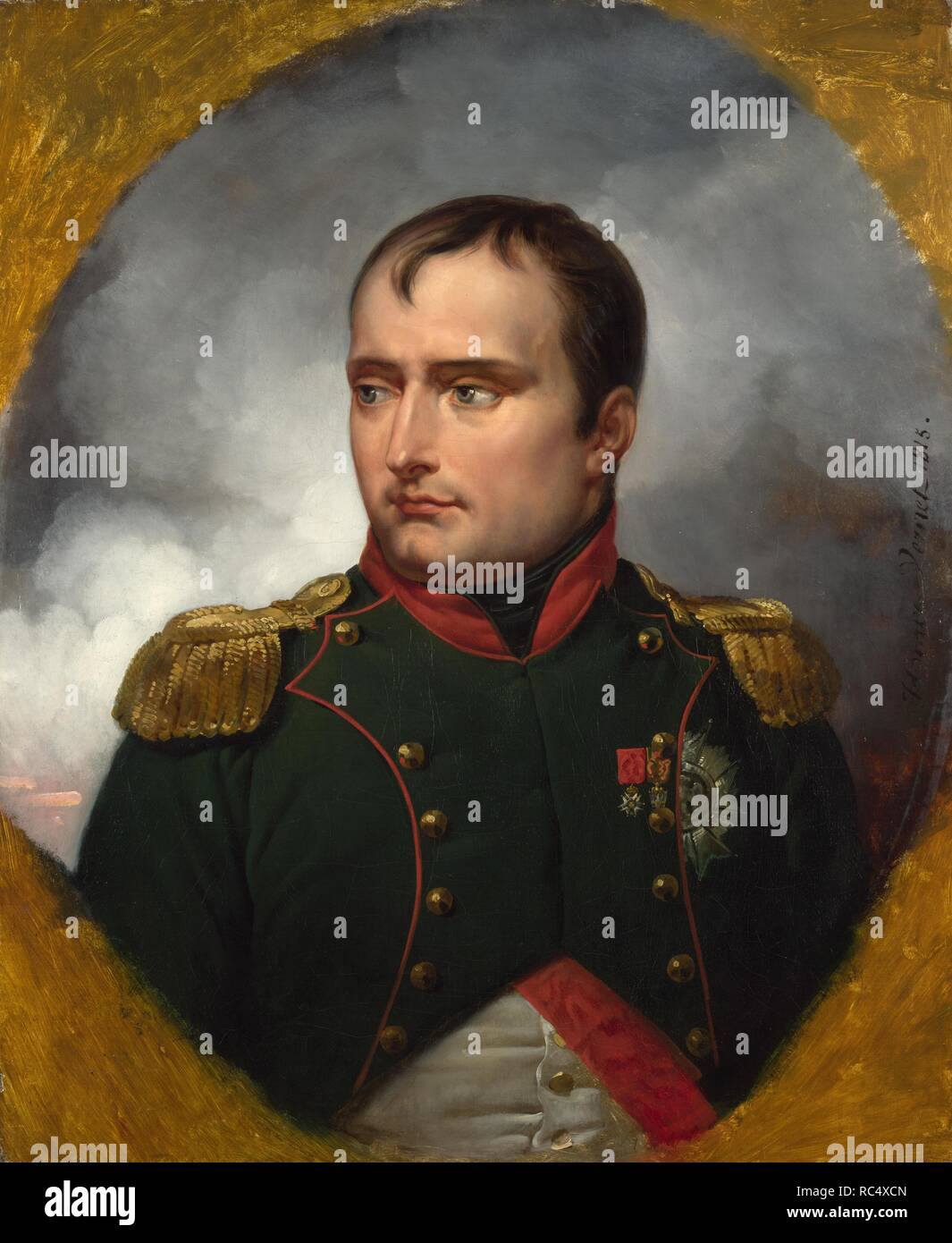 Portrait of Emperor Napoléon I Bonaparte (1769-1821). Museum: National Gallery, London. Author: VERNET, HORACE. Stock Photo