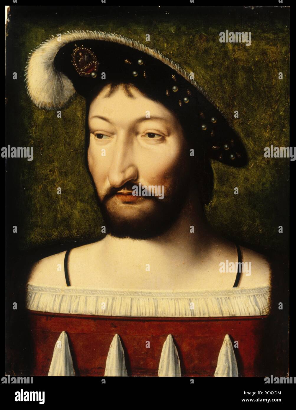 Portrait of Francis I (1494-1547), King of France, Duke of Brittany, Count of Provence. Museum: Walters Art Museum, Baltimore. Author: CLEVE, JOOS VAN. Stock Photo