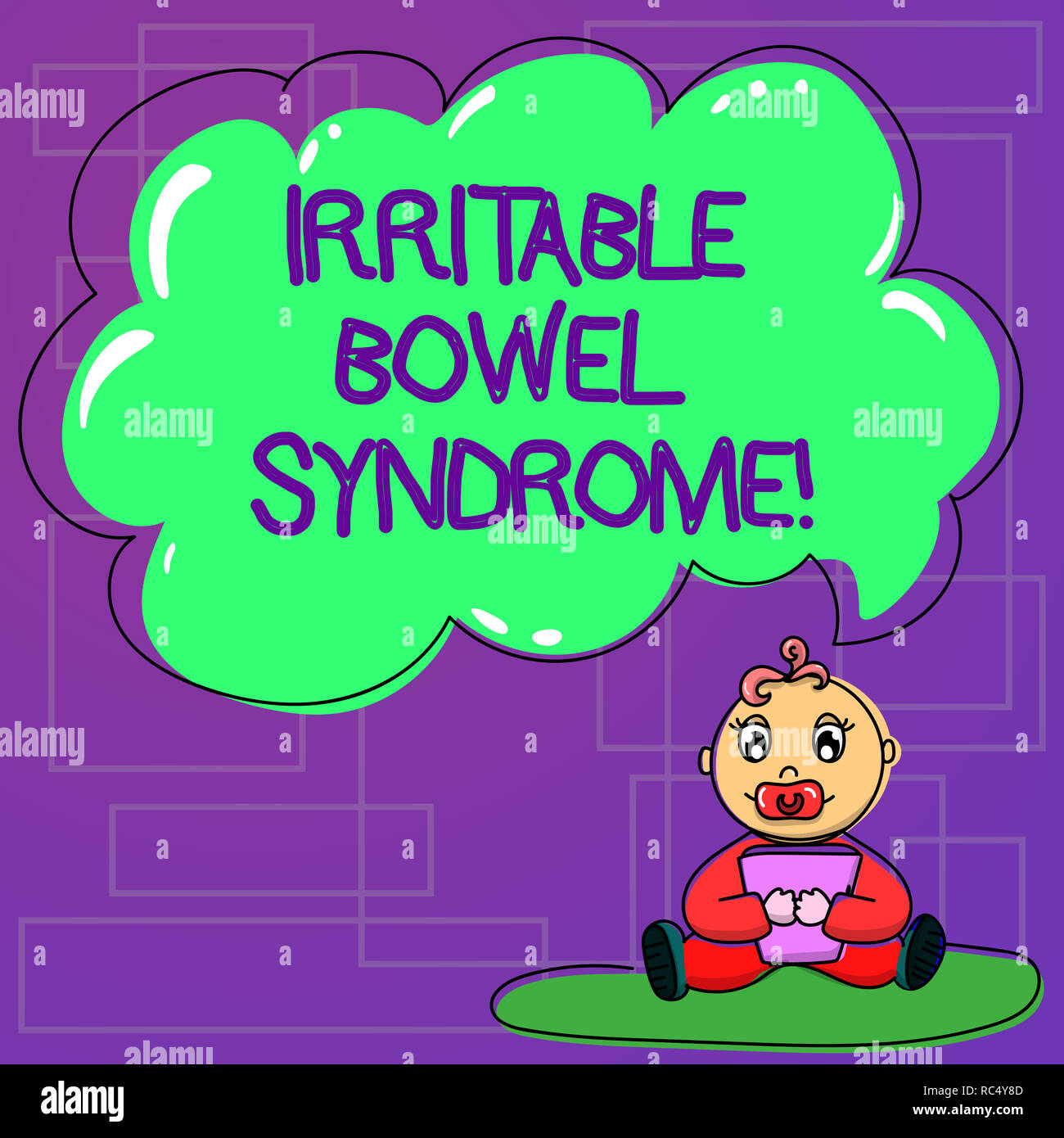 Handwriting text Irritable Bowel Syndrome. Concept meaning Disorder