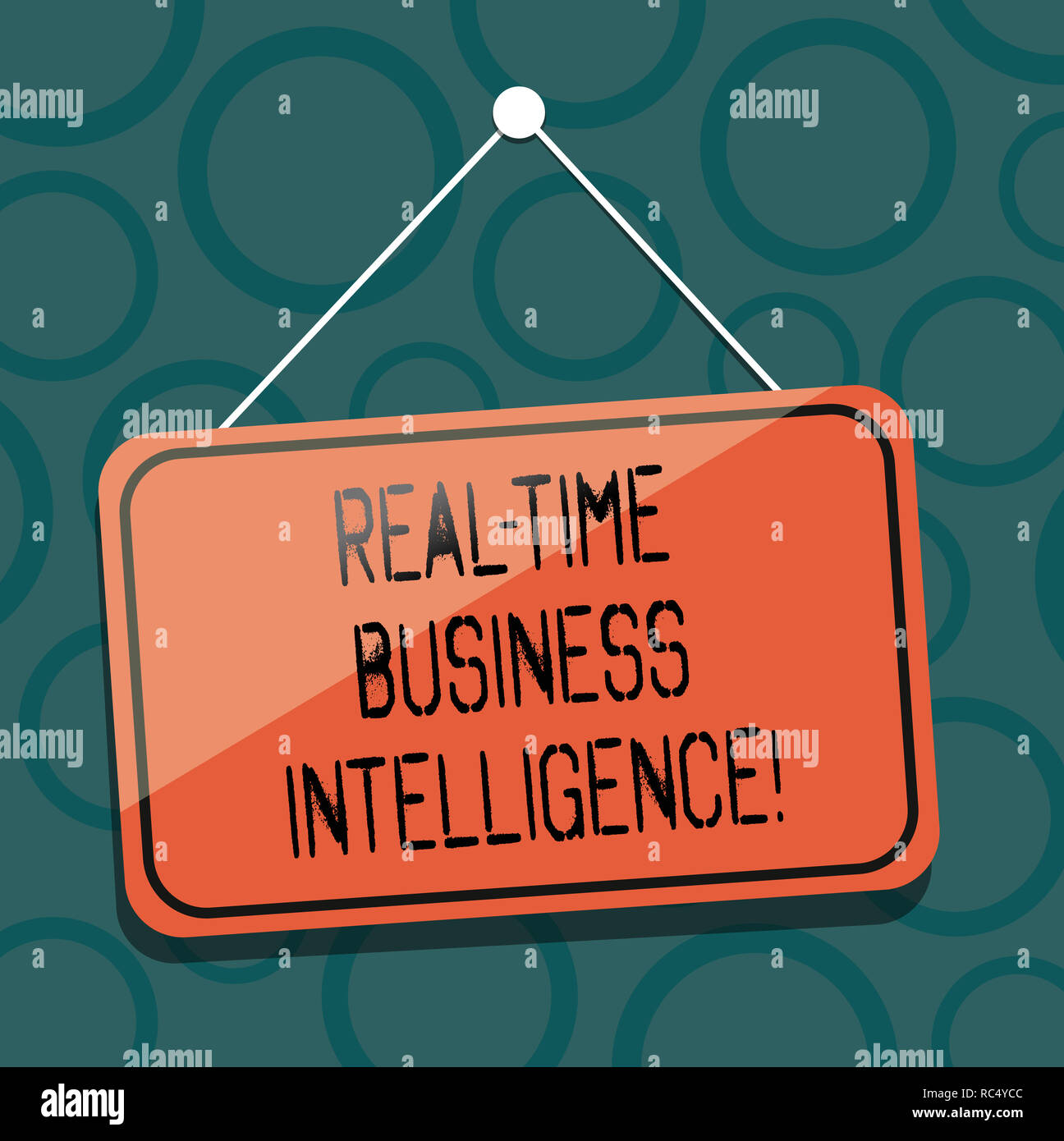 Writing Note Showing Real Time Business Intelligence Business