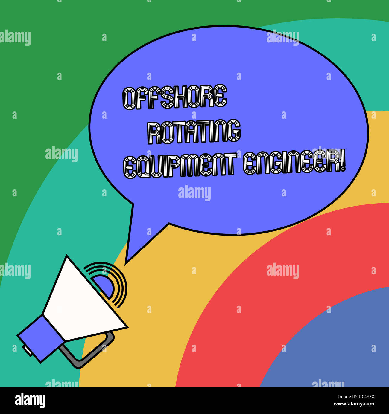 Handwriting text Offshore Rotating Equipment Engineer. Concept meaning