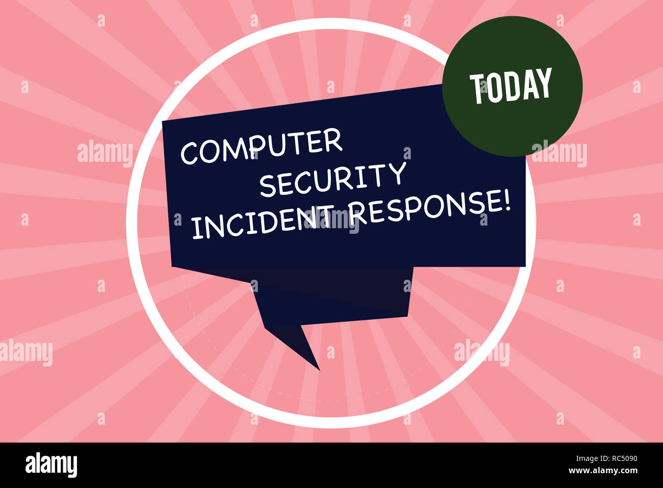 Handwriting text writing Computer Security Incident Response. Concept