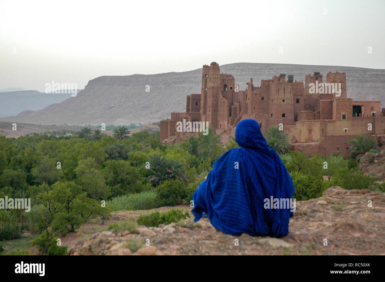 ruin of casbah at Tamdaght in Atlas Mountains in Marco Stock Photo