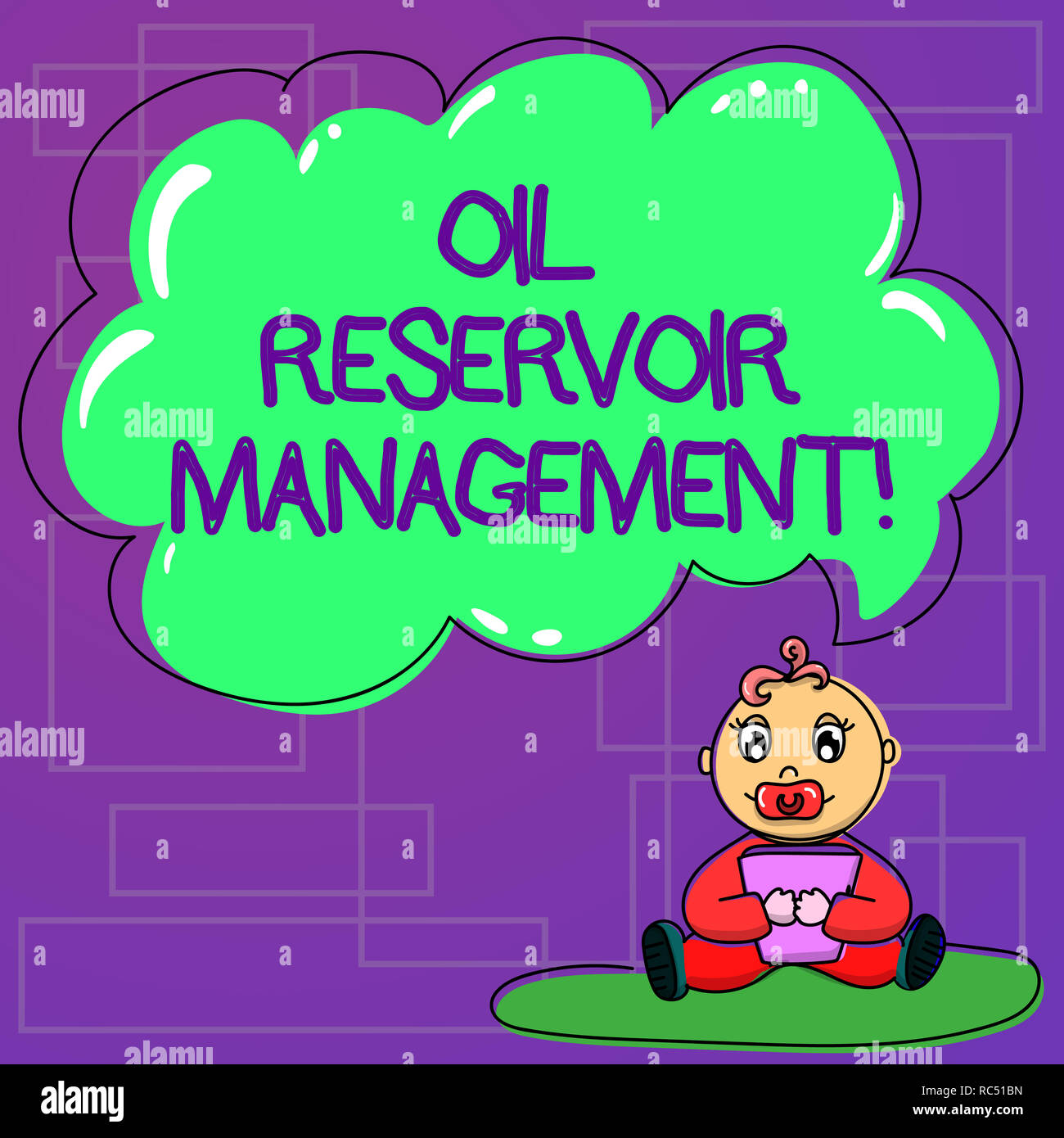 Handwriting text Oil Reservoir Management. Concept meaning
