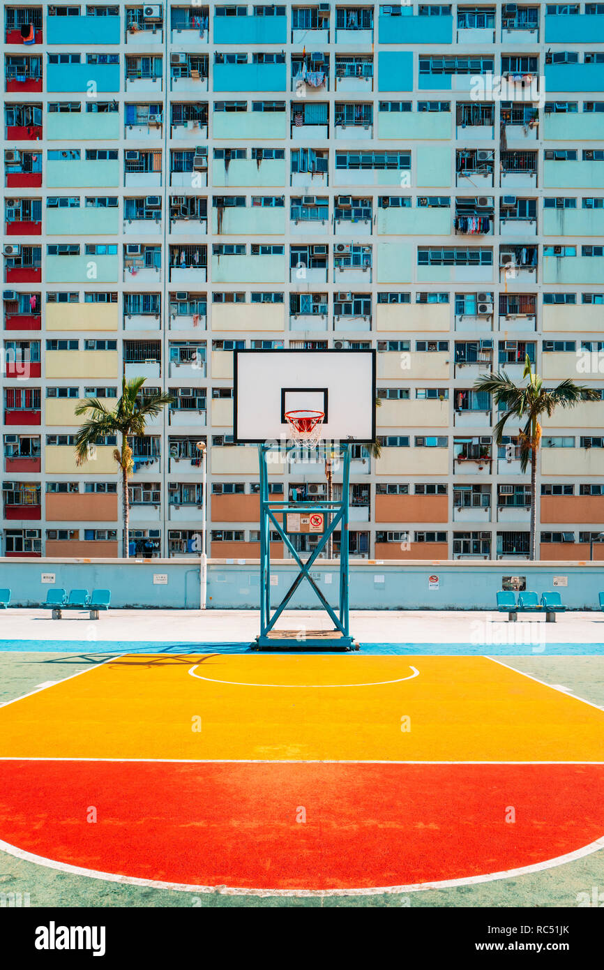 Colorful basketball court hi-res stock photography and images - Alamy
