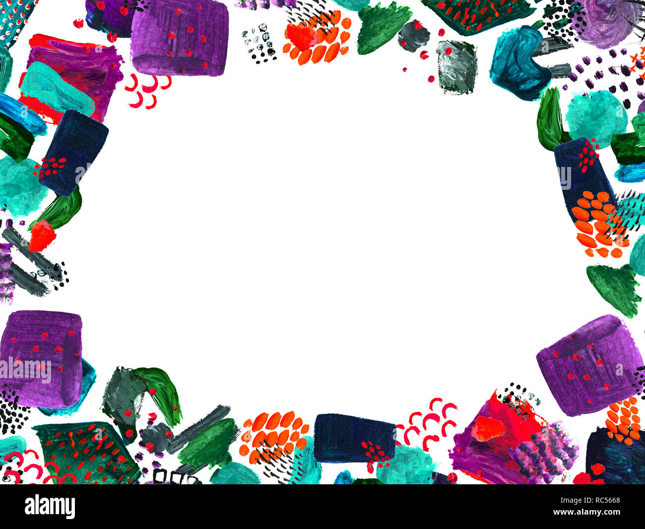 Hand drawn frame and place for your text Stock Photo - Alamy