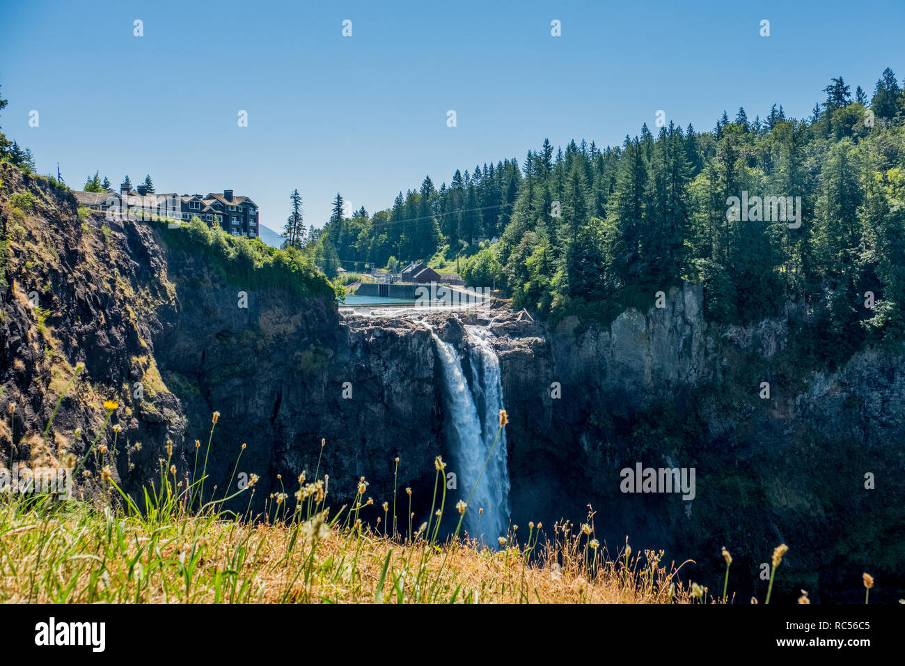 snoqualmie falls Stock Photo