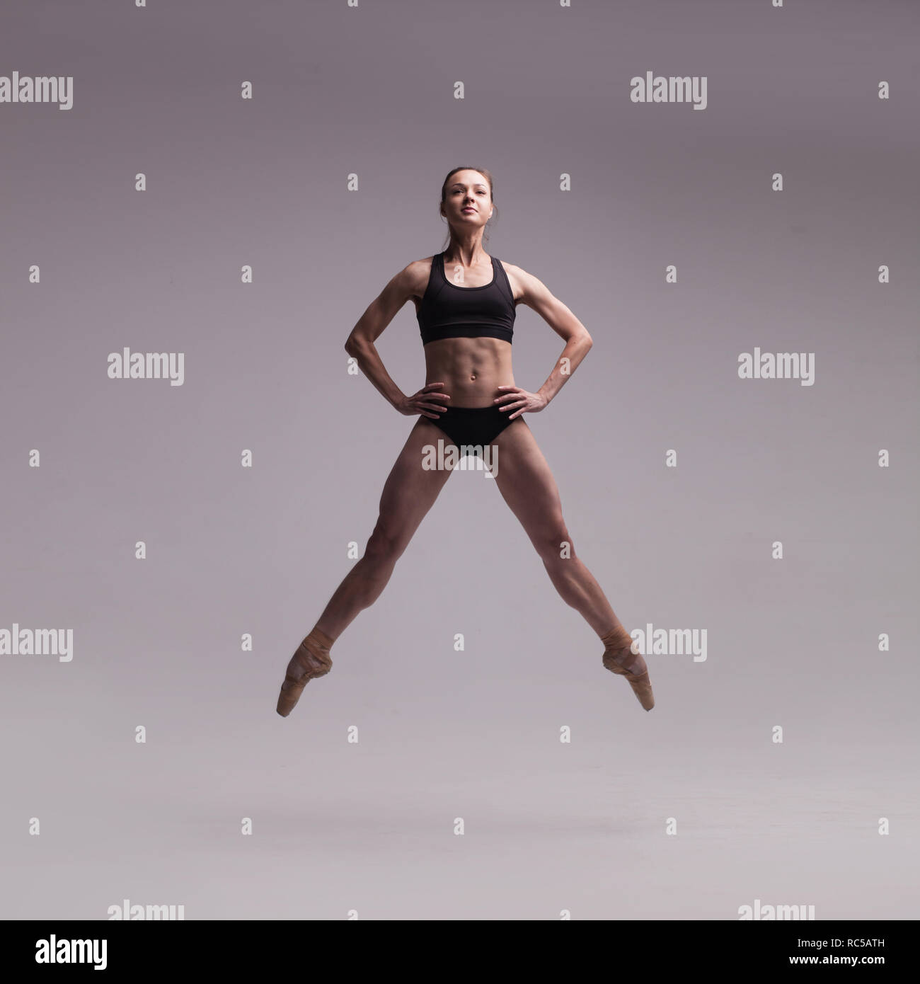 beautiful ballet dancer isolated Stock Photo