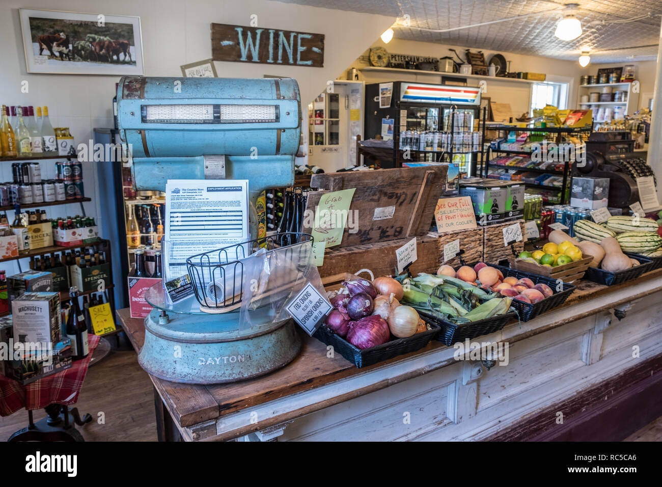 Inside the Petersham Country Store Stock Photo Alamy