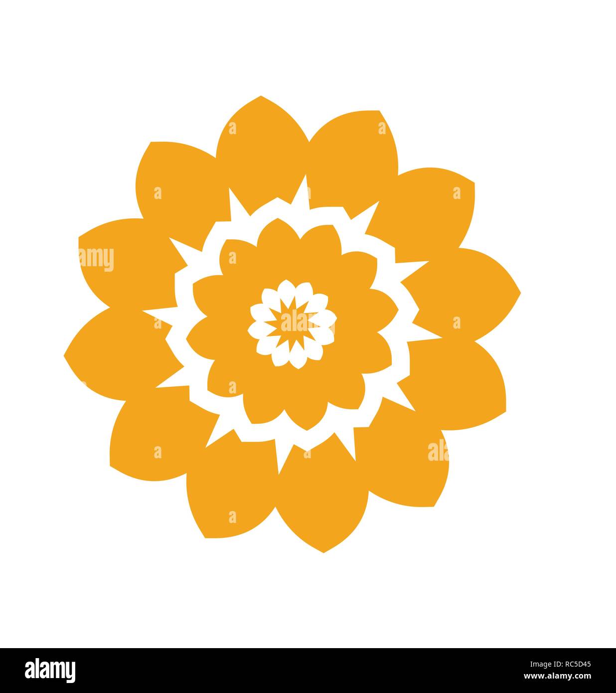 Flower color icon on white background for graphic and web design ...
