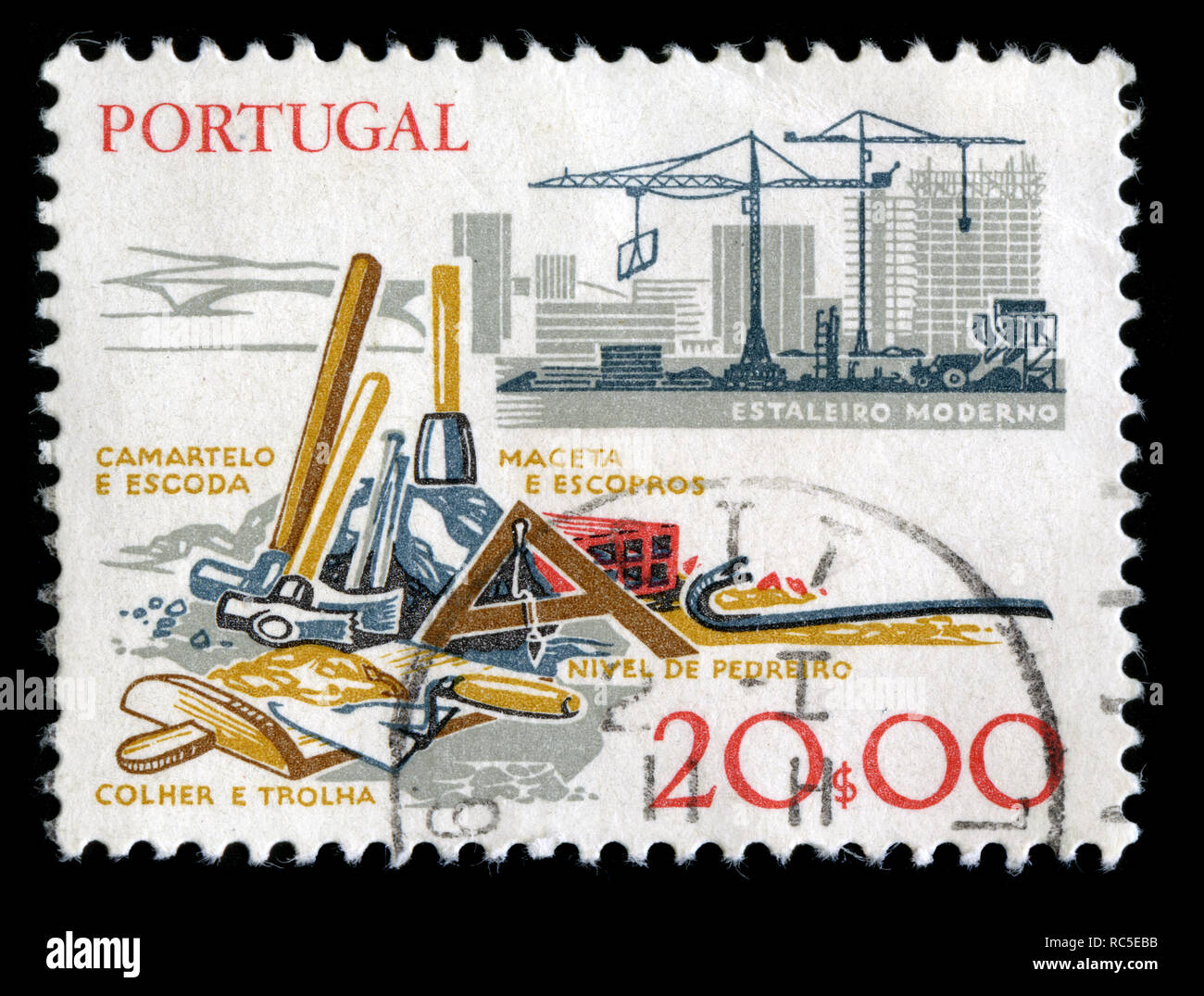 Postage stamp from Portugal in the Development of Technology series
