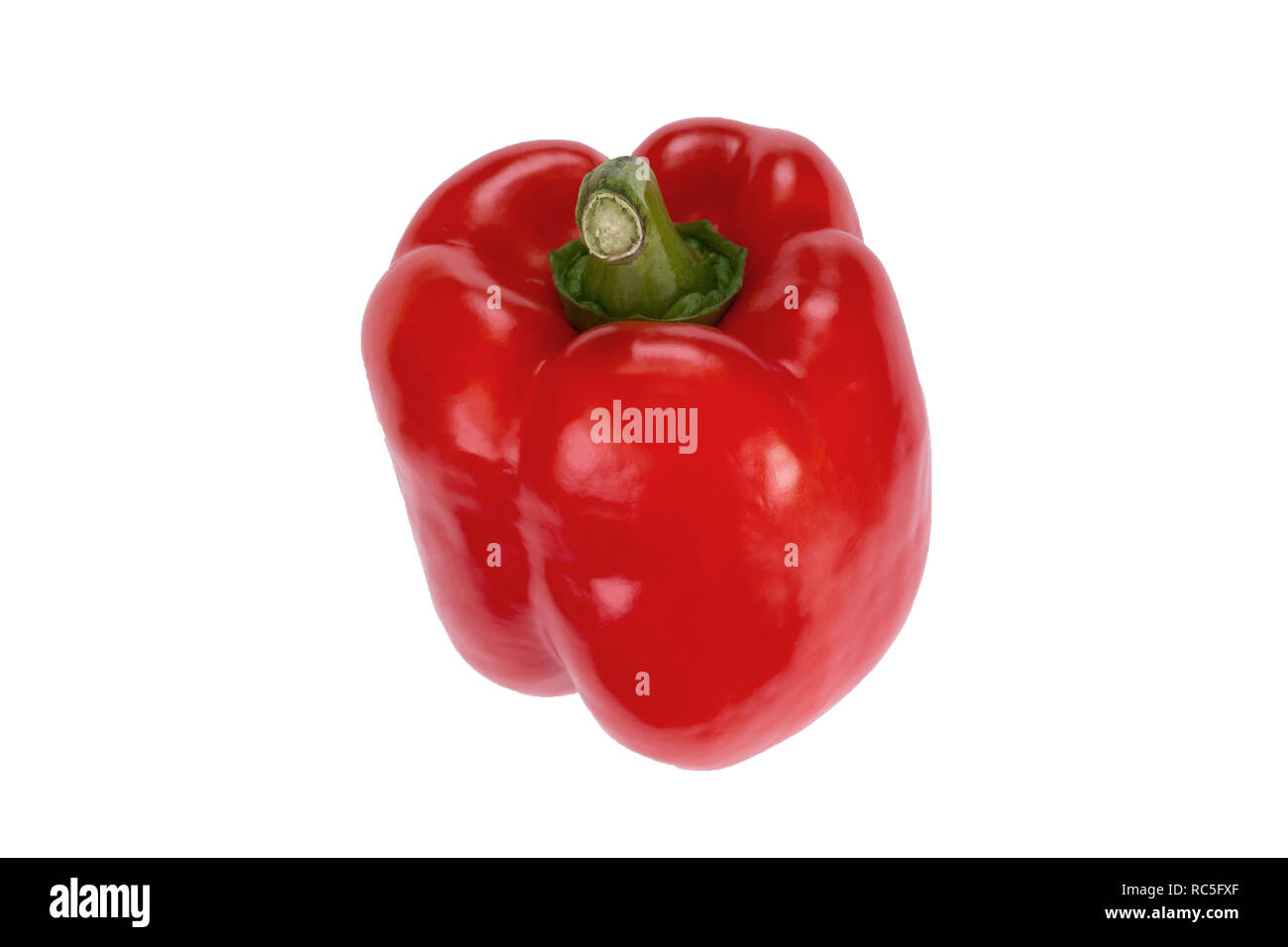 Sweet red pepper isolated on a white background Stock Photo - Alamy