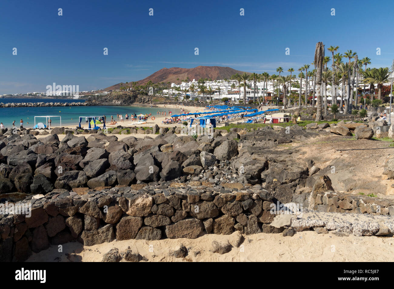 Playa Flamingo Beach, Playa Blanca, Lanzarote, Canary Islands, Spain