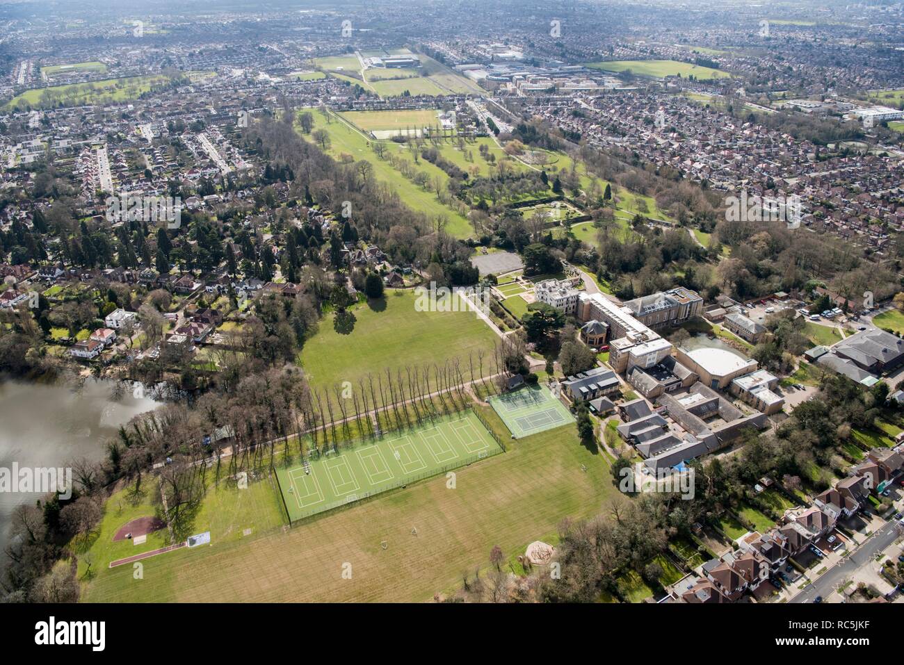 North London Collegiate School, surrounding park and gardens, Canons