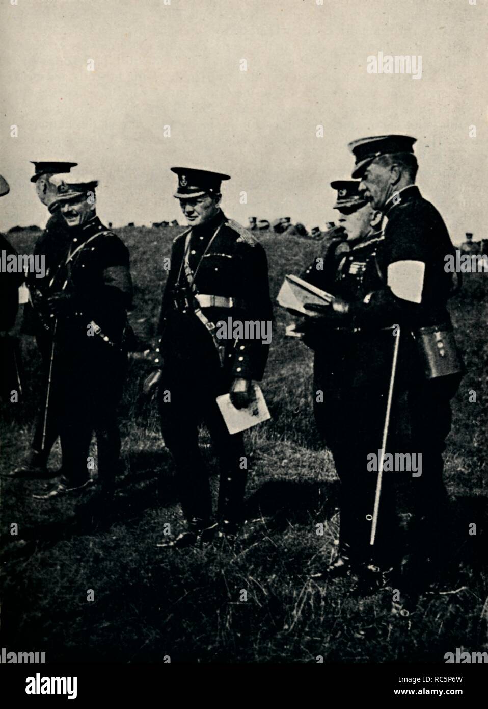 'With General French at Army Manoeuvres, 1912', (1945). Creator: Unknown. Stock Photo