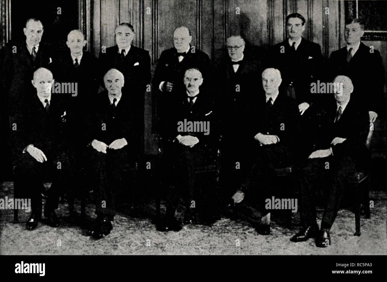 'The Original War Cabinet, 1939', (1945). Creator: Unknown. Stock Photo