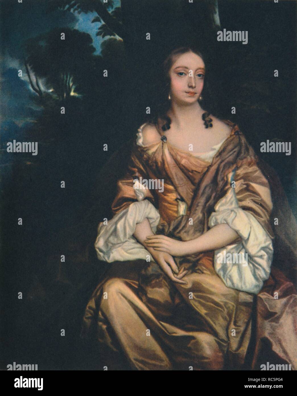 'Portrait of a Lady', c.1660, (1948). Creator: Peter Lely. Stock Photo