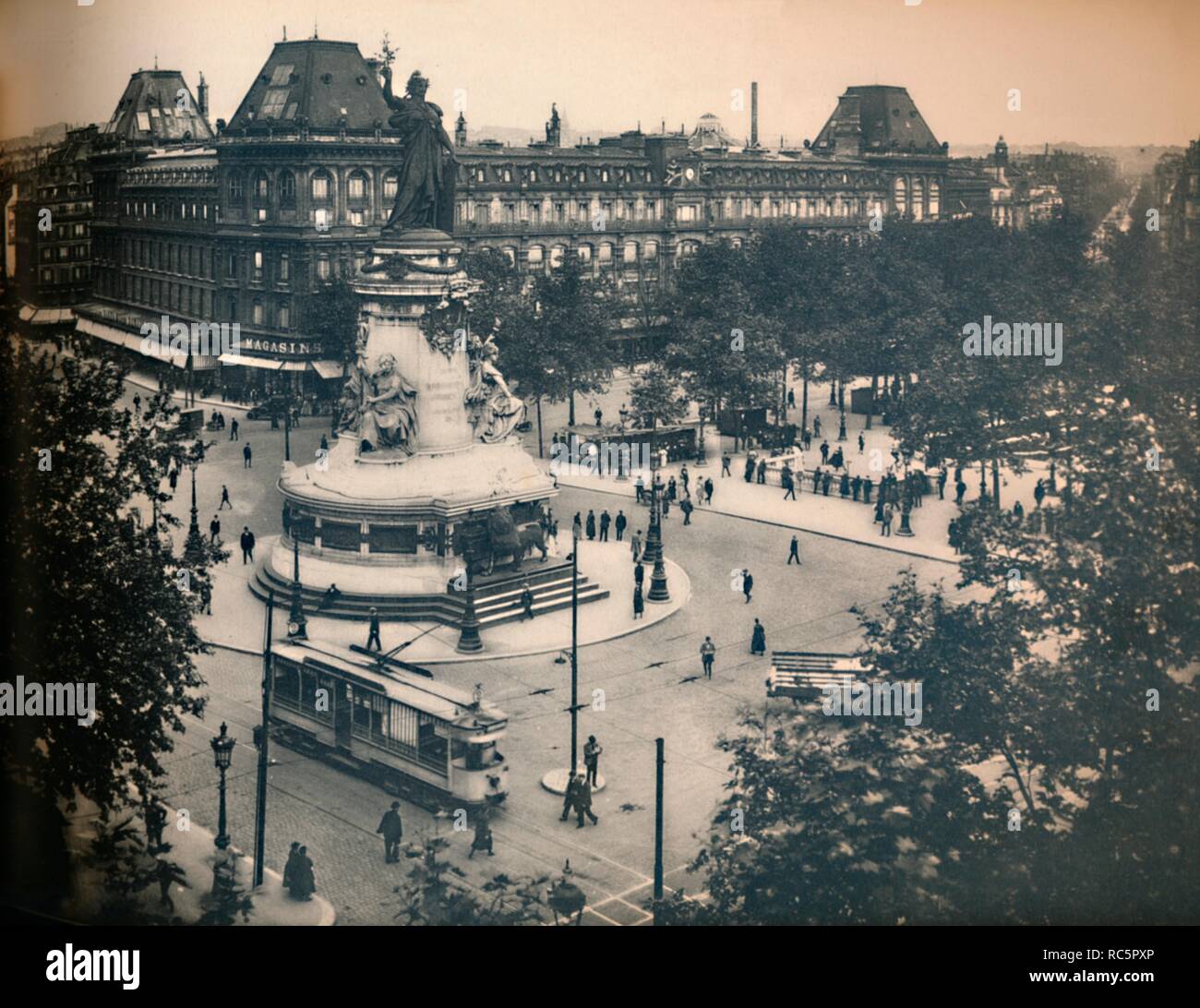 'Paris. - La Place De La République. - LL, c1910. Creator: Unknown. Stock Photo