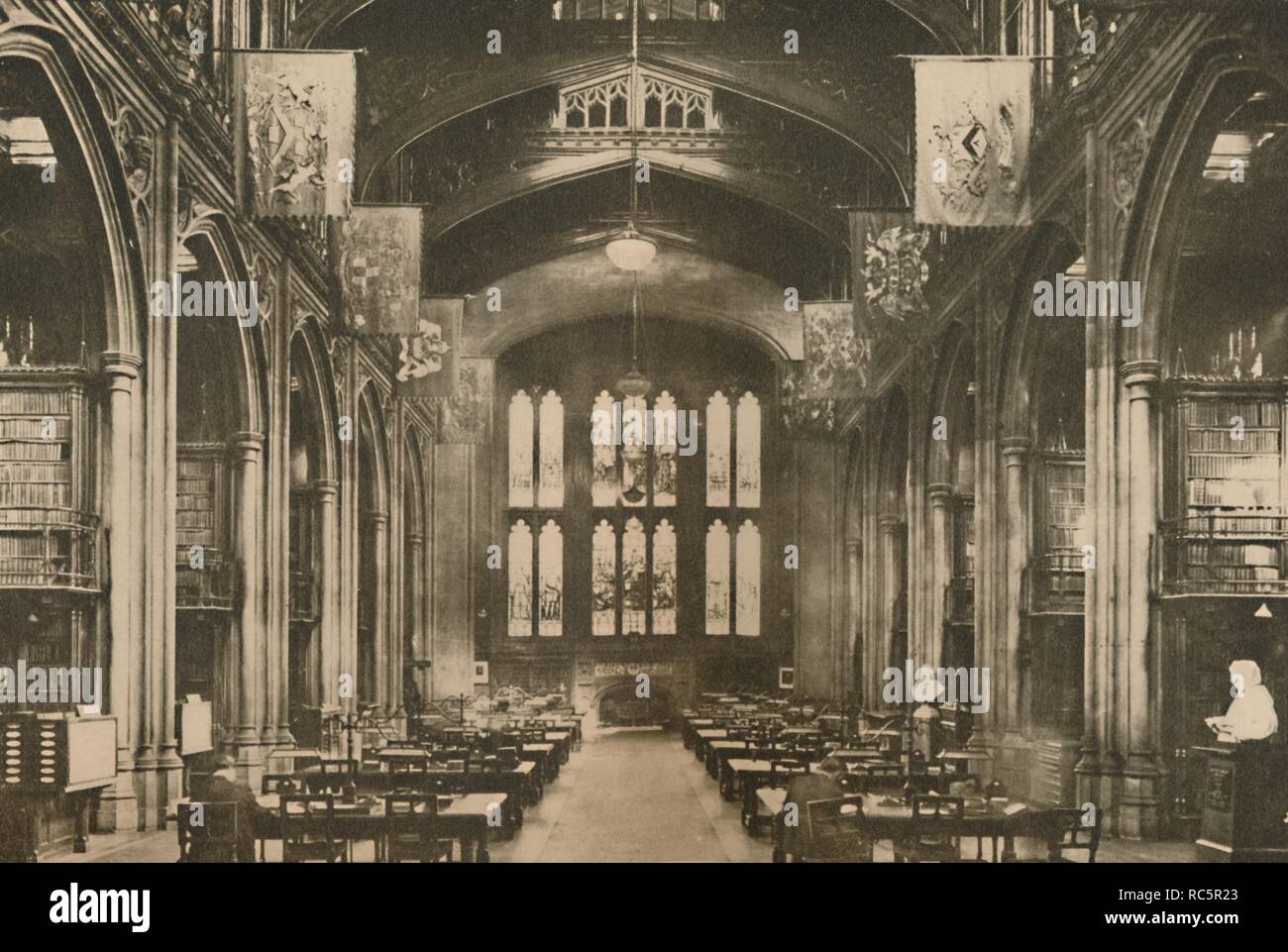 'Library of the Guildhall to Which Every Londoner Should Go', c1935. Creator: Joel. Stock Photo