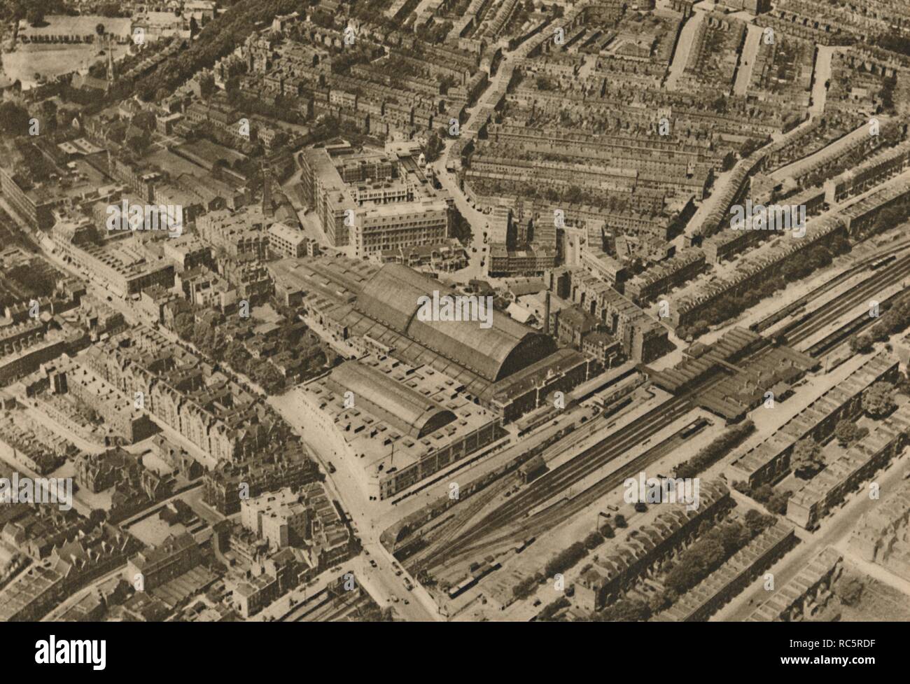 'Over Olympia and the Headquarters of the Post Office Savings Bank