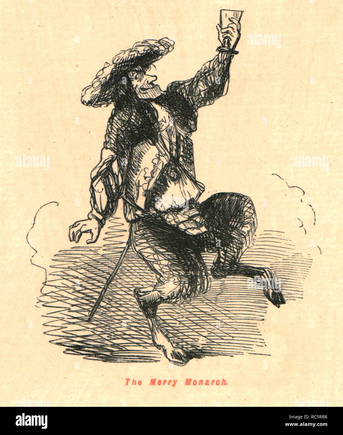 'The Merry Monarch', 1897. Creator John Leech Stock Photo Alamy