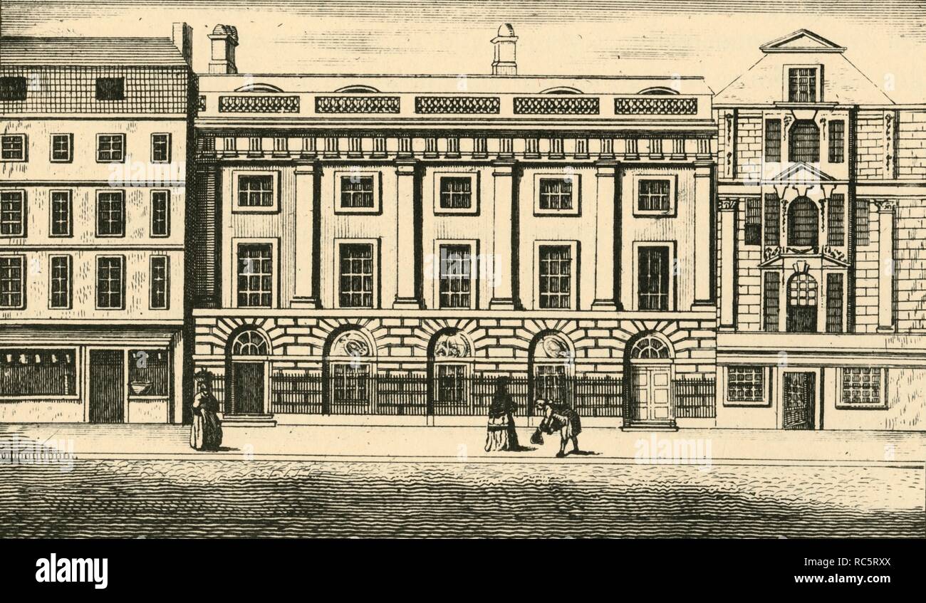 'East India House', c1730-1800, (1925). Creator: Unknown. Stock Photo