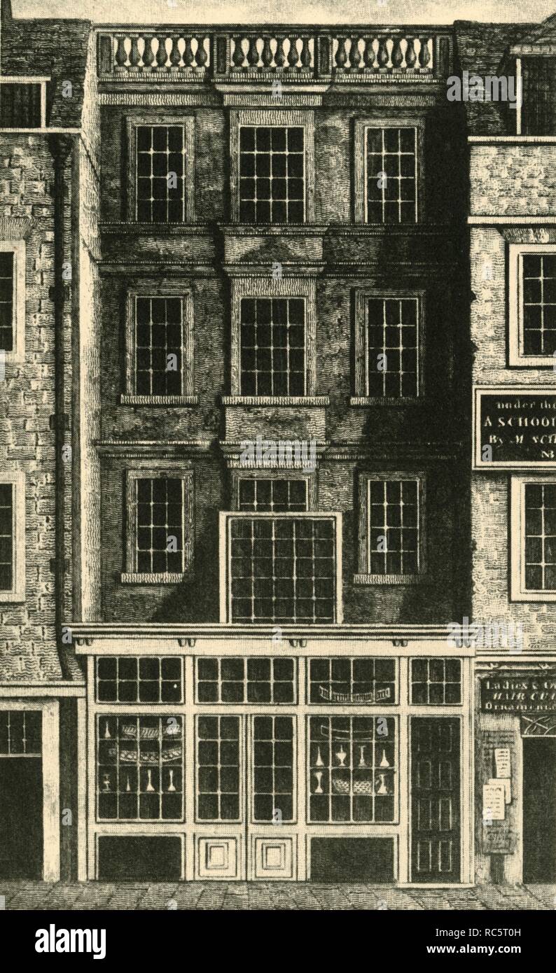 'Jonathan Wild's House', 1813, (1925). Creator: Unknown. Stock Photo