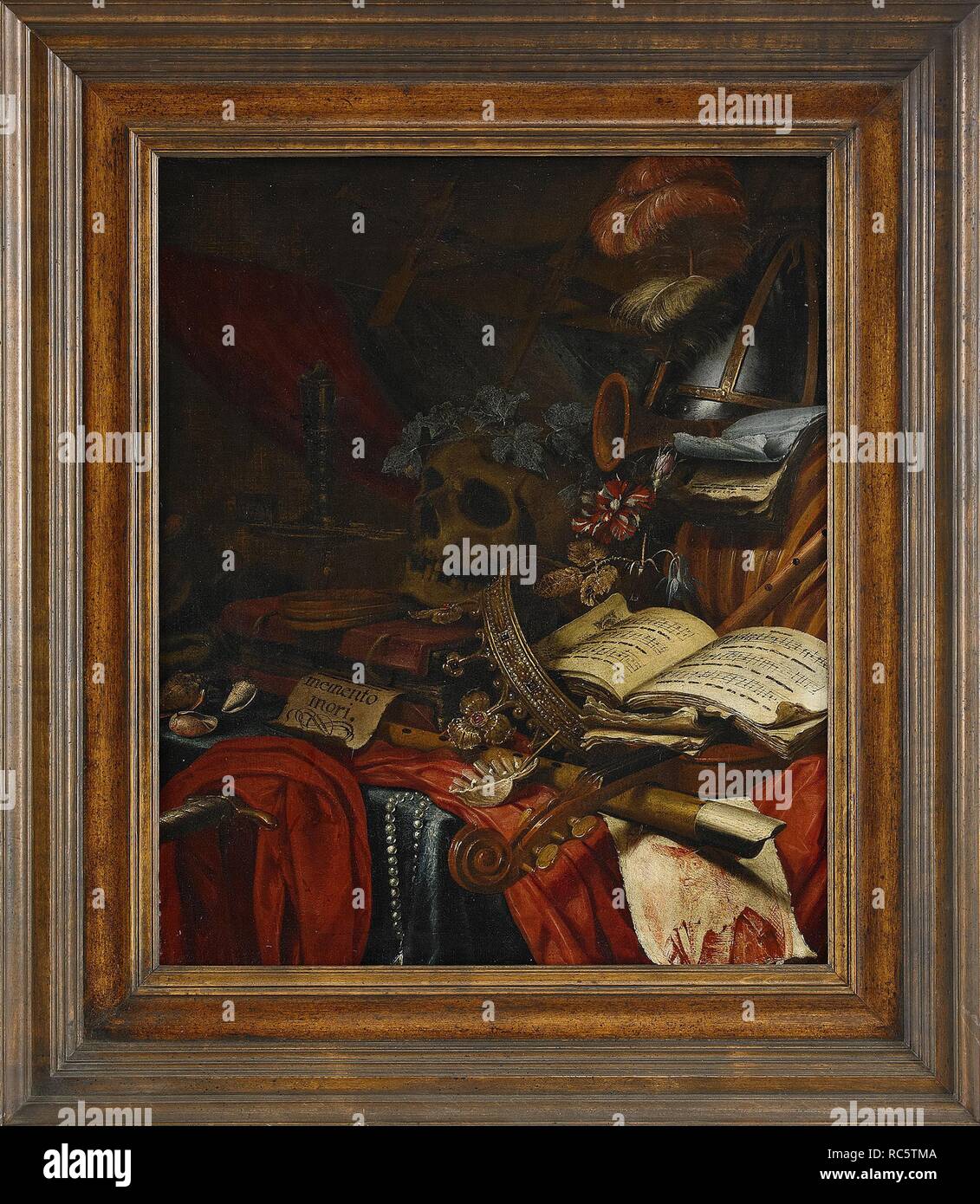 Memento mori. Museum: PRIVATE COLLECTION. Author: Vinne, Vincent Laurensz van der. Stock Photo