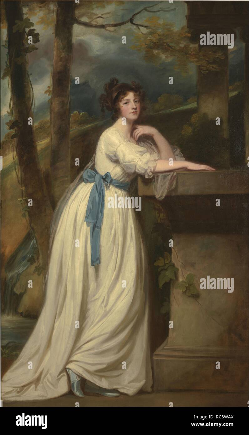 Portrait of Mrs. Andrew Reid. Museum: KIMBELL ART MUSEUM. Author: ROMNEY, GEORGE. Stock Photo