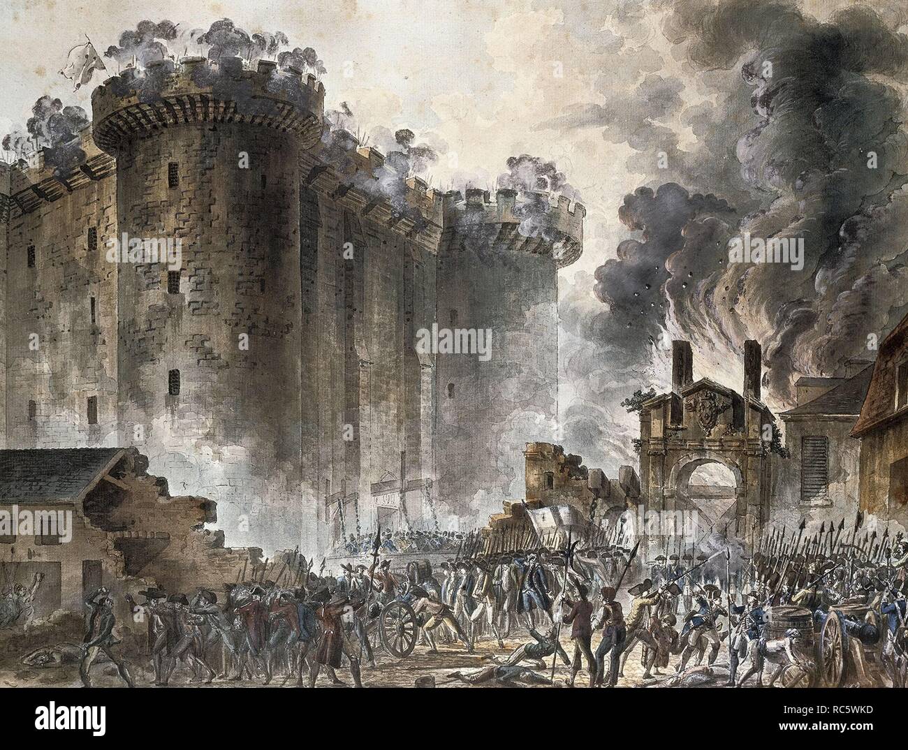 The Storming of the Bastille on 14 July 1789. Museum: Musée Carnavalet,  Paris. Author: Houel, Jean Pierre Laurent Stock Photo - Alamy