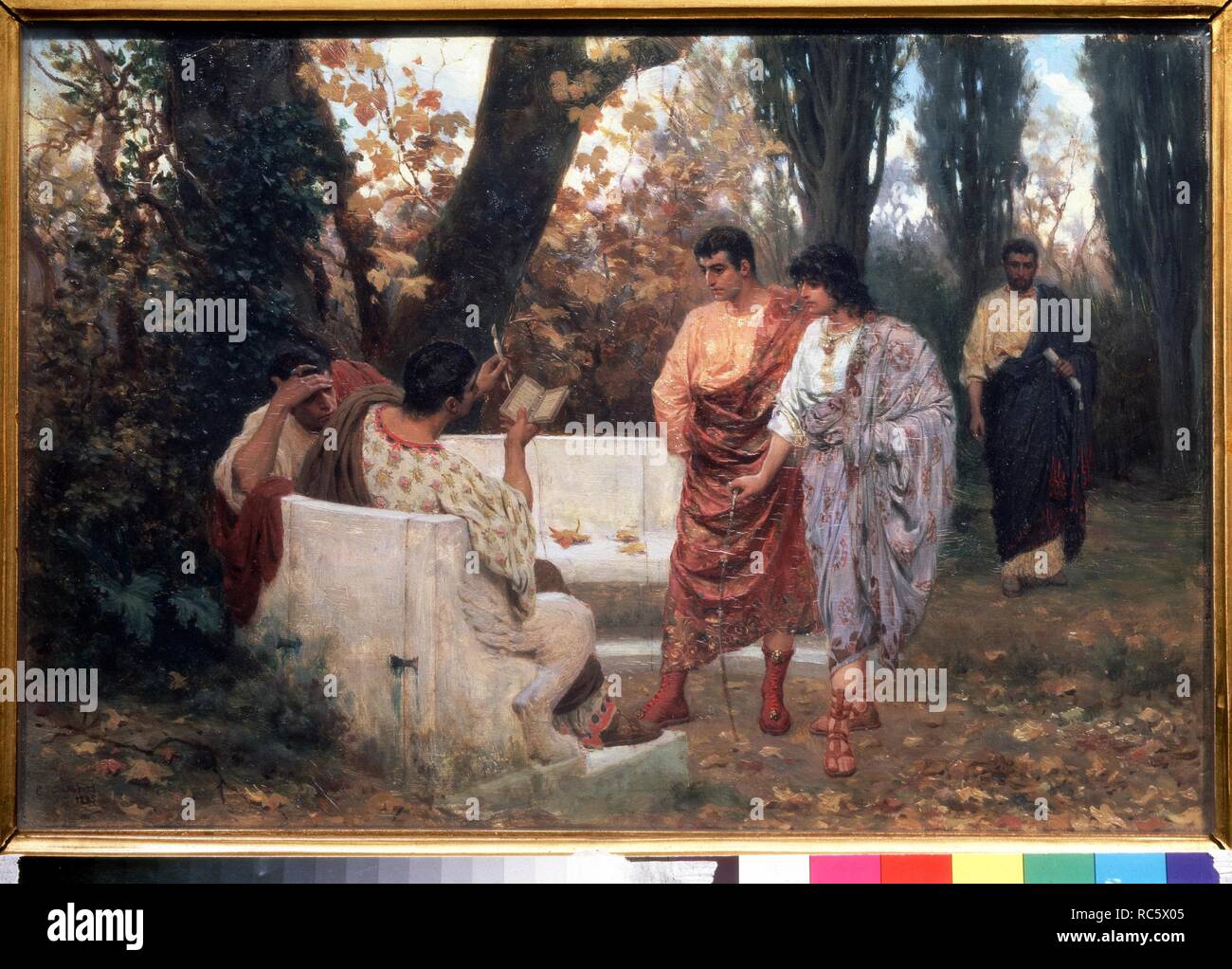 Roman Poet Catullus Reading his Poem. Museum: State Tretyakov Gallery ...
