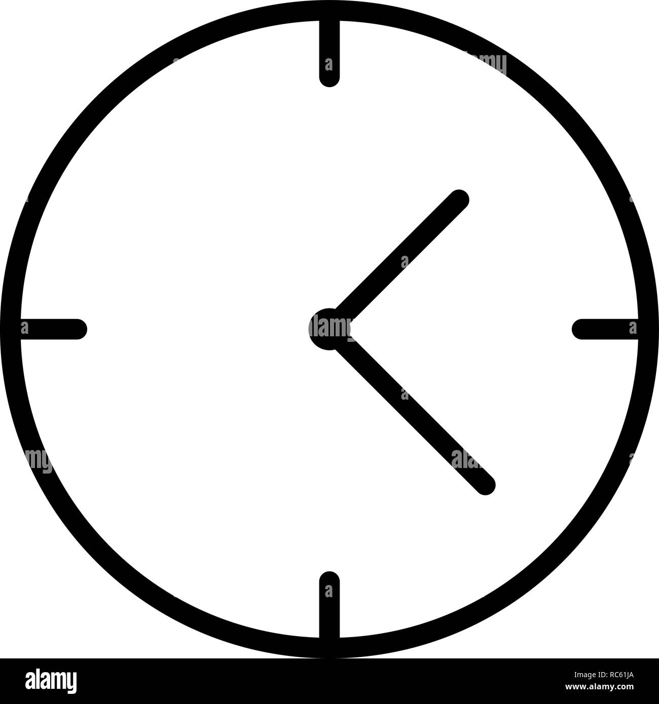 Vector Clock Icon Stock Vector Image & Art Alamy