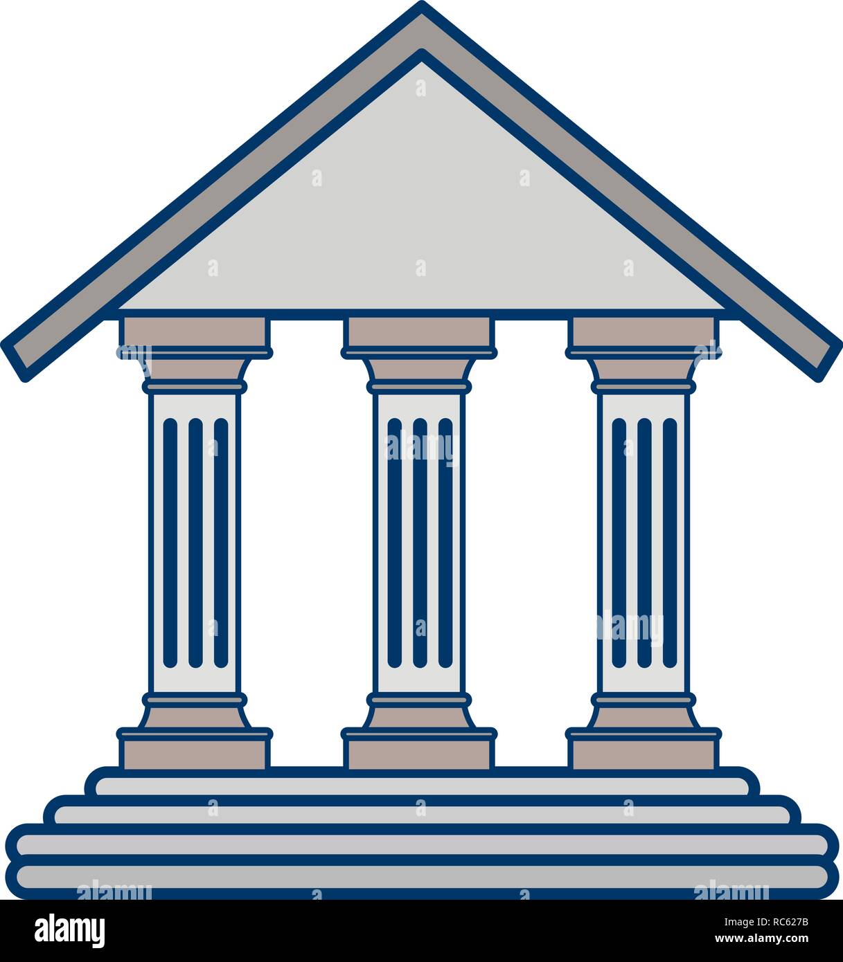 Linear illustration school building Stock Vector Images - Alamy
