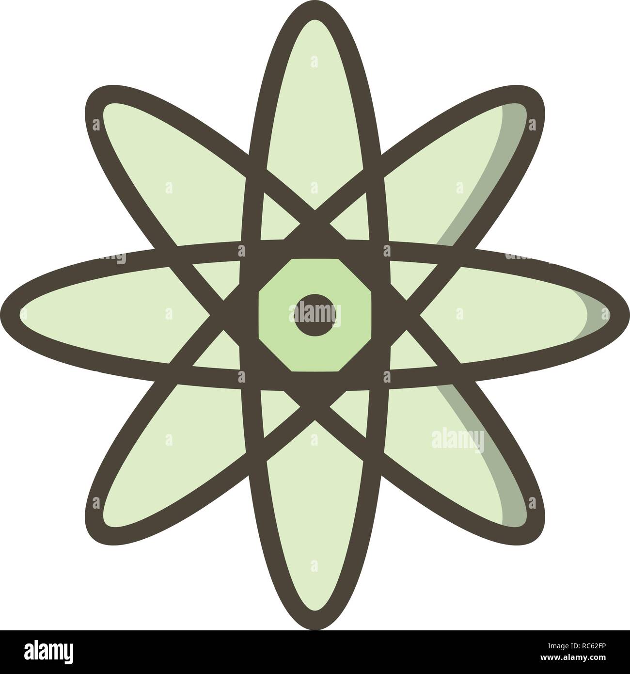 Vector Atom Icon Stock Vector