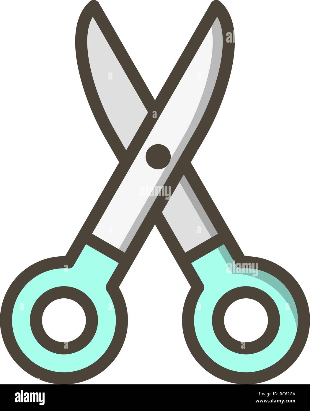 Vector Scissors Icon Stock Vector