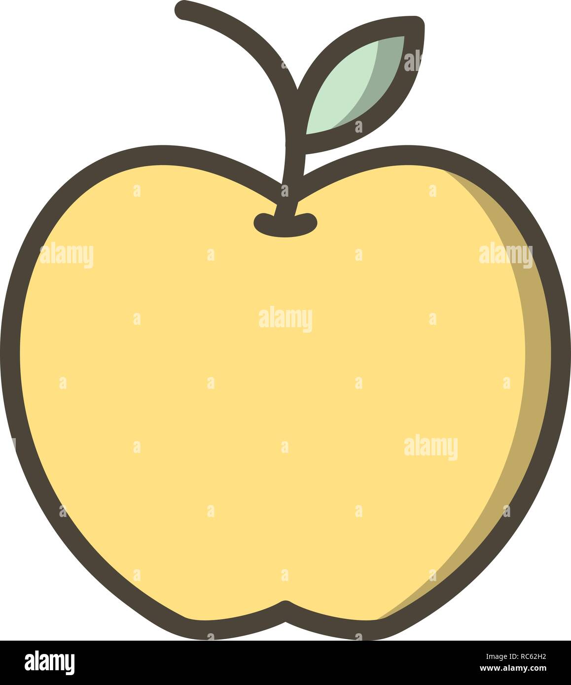 Vector Apple Icon Stock Vector