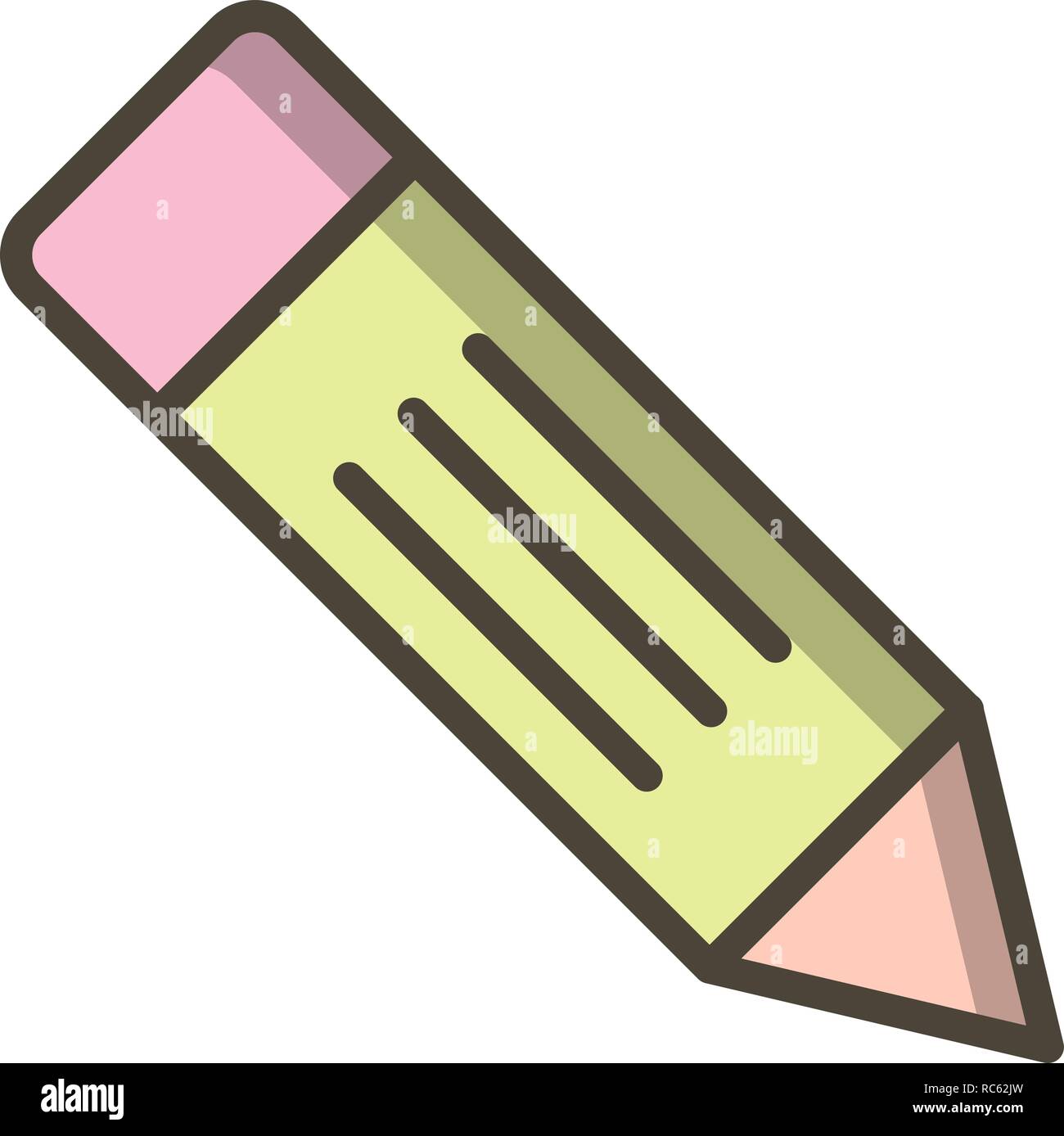 Vector Pencil Icon Stock Vector