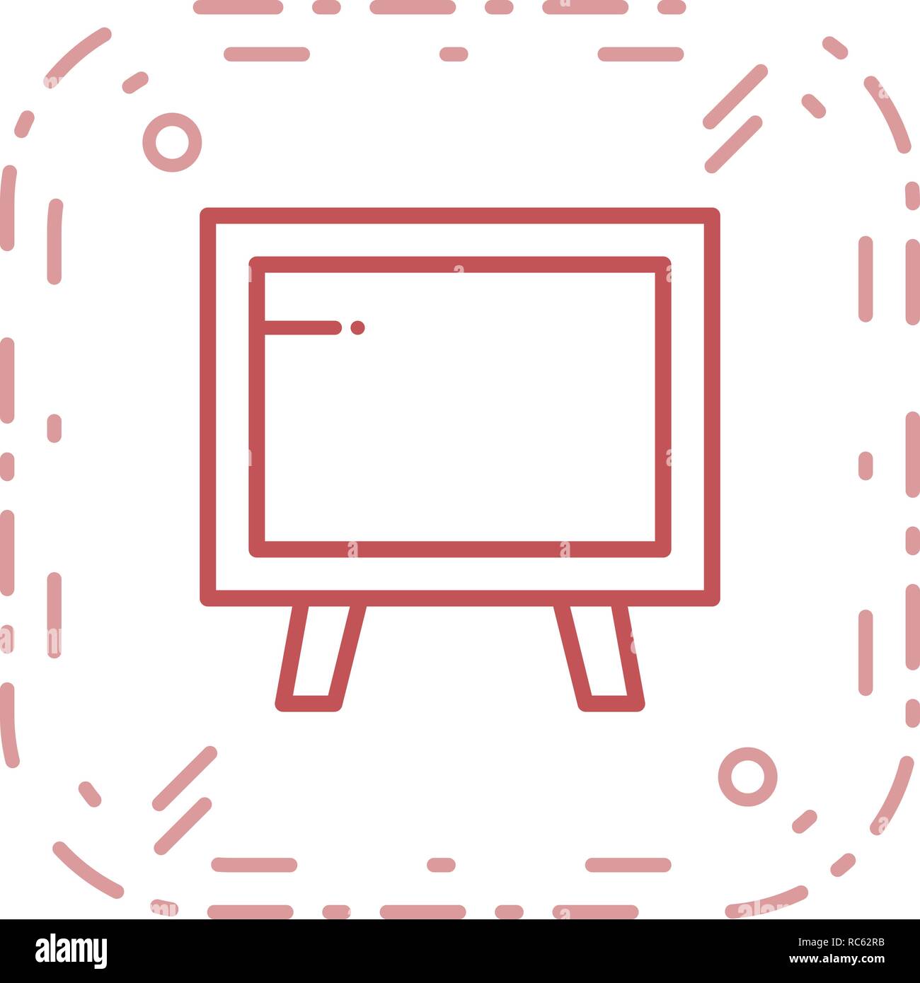 Vector Blackboard Icon Stock Vector