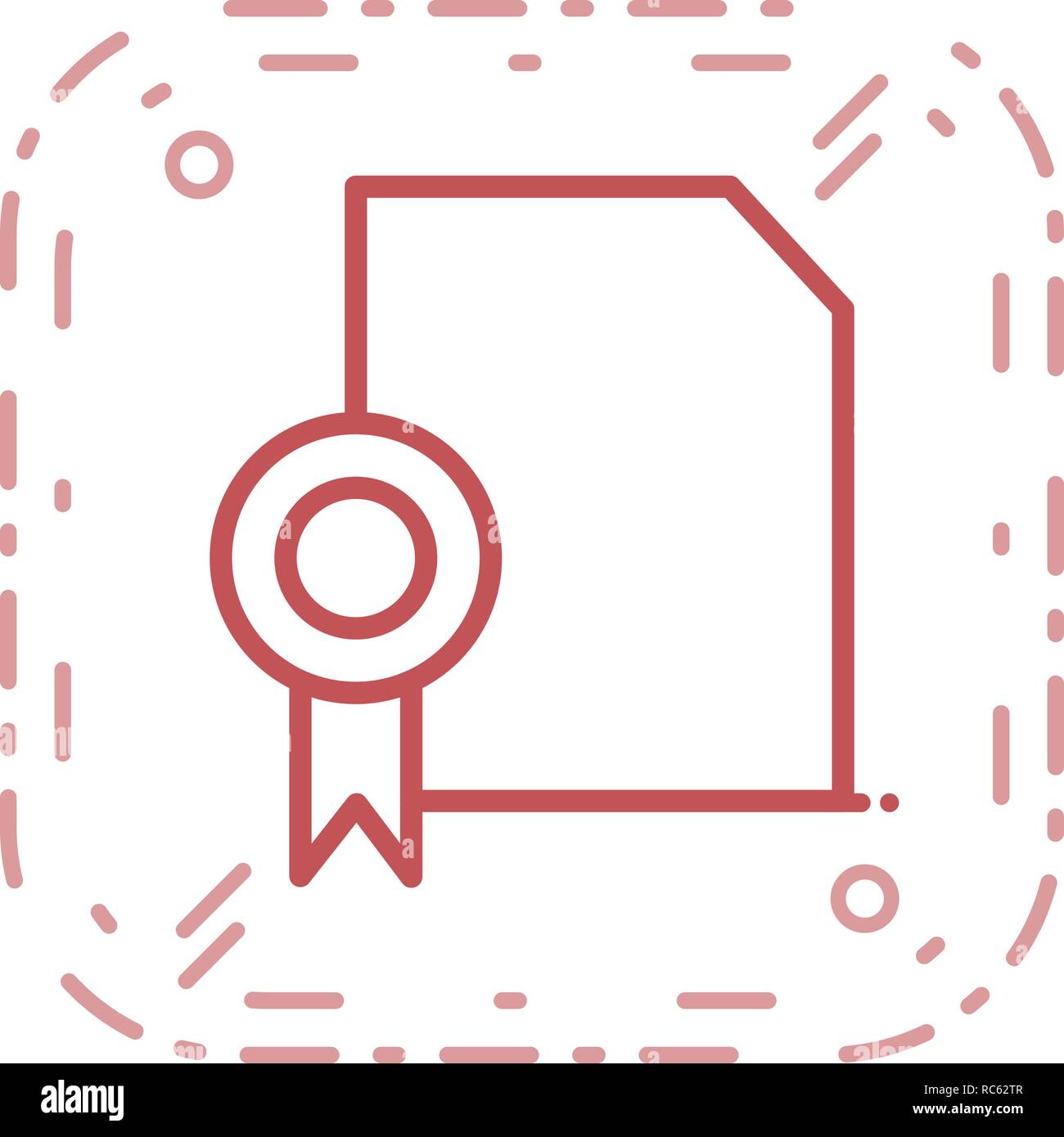 Vector Diploma Icon Stock Vector