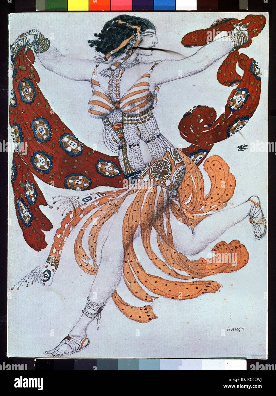 Costume design for the ballet Cleopatra by A. Arensky. Museum: State Museum  of Theatre and Music Art, St. Petersburg. Author: Bakst, Leon Stock Photo -  Alamy