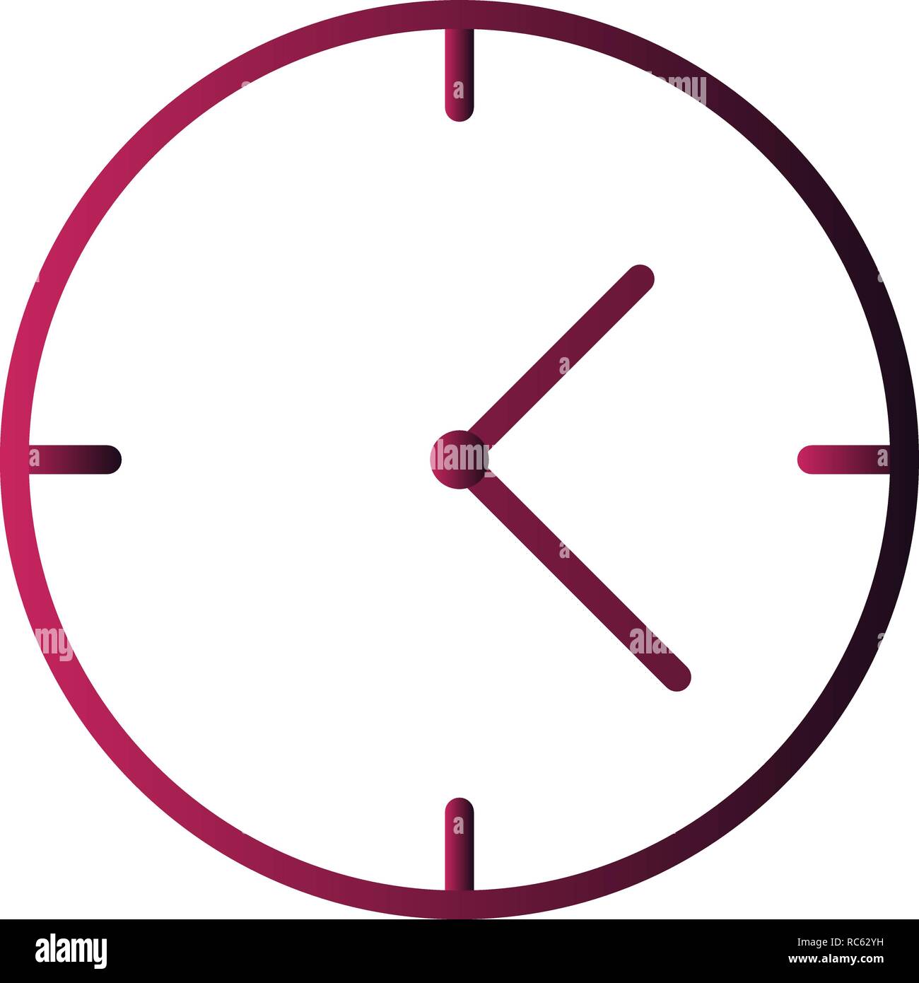 Vector Clock Icon Stock Vector Image & Art Alamy