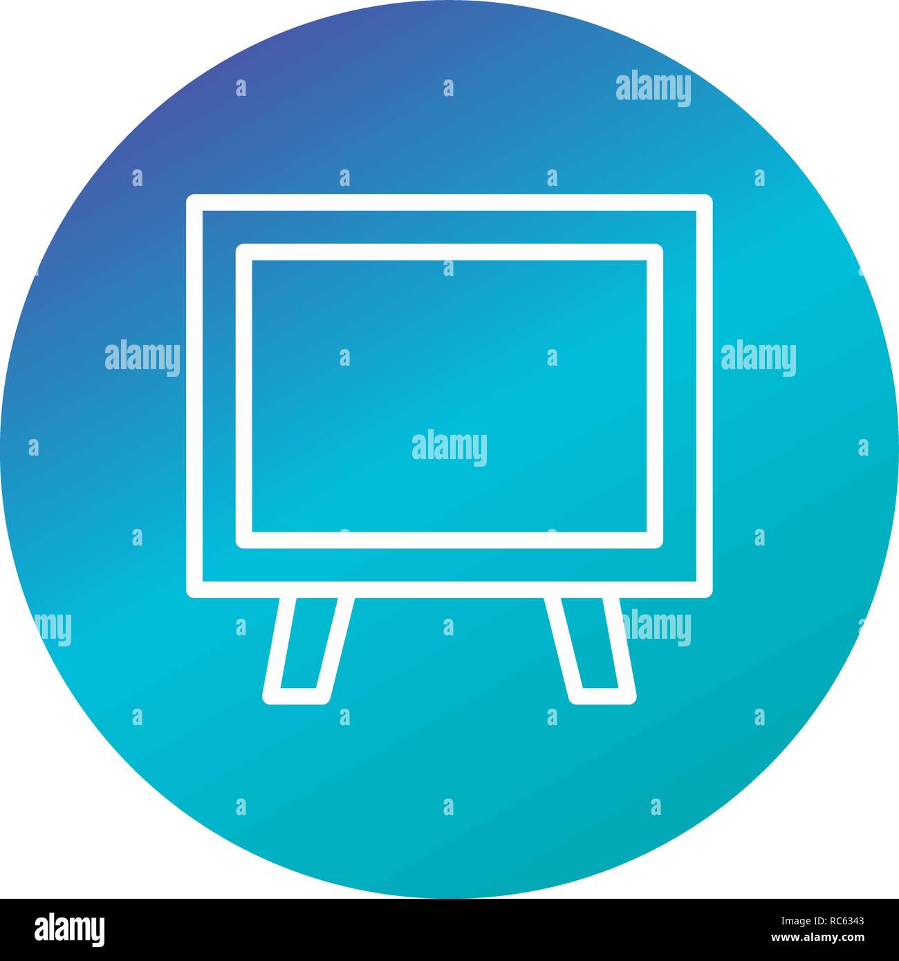 Vector Blackboard Icon Stock Vector Image & Art - Alamy
