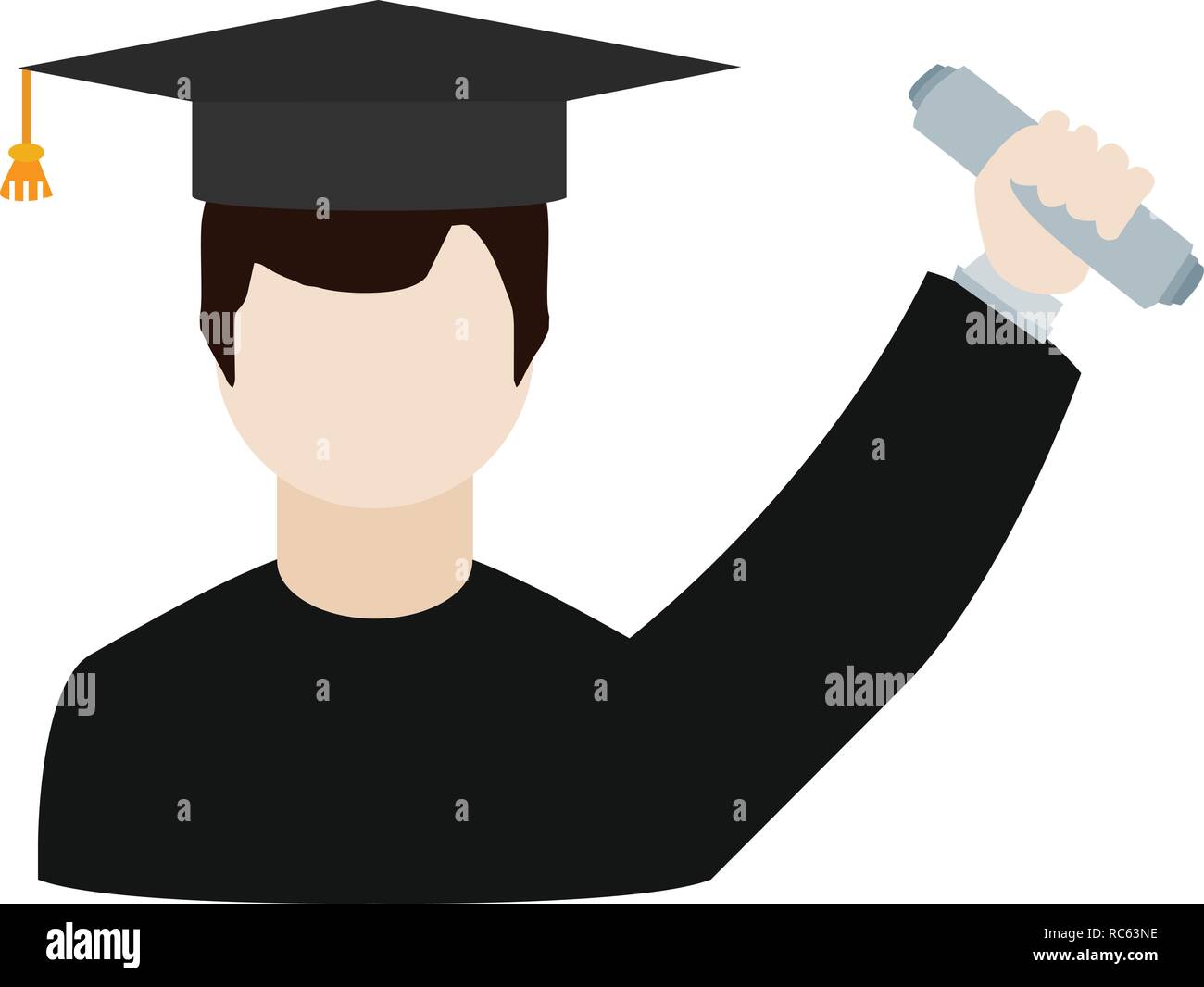 Vector Getting Degree Icon Stock Vector