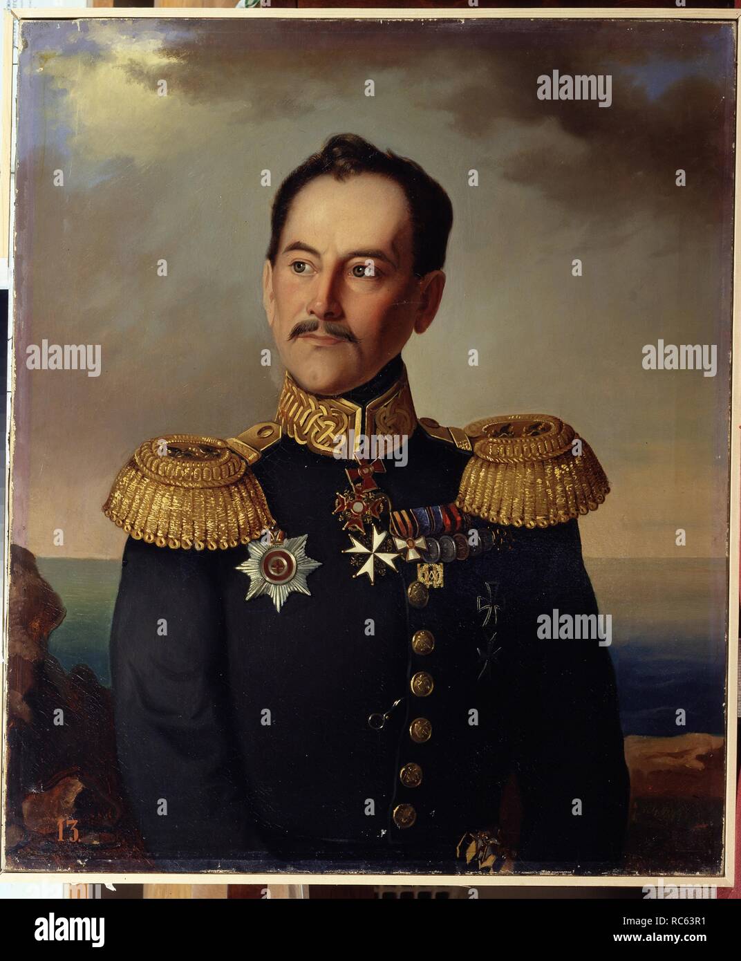 Portrait of Vice Admiral Nikolay RimskyKorsakov (17931848). Museum