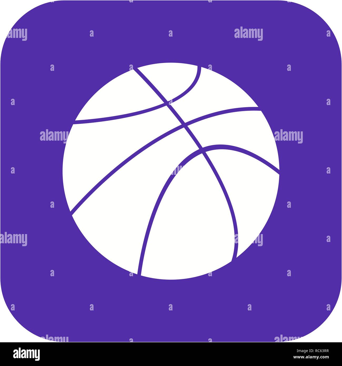 Vector Basket Ball Icon Stock Vector