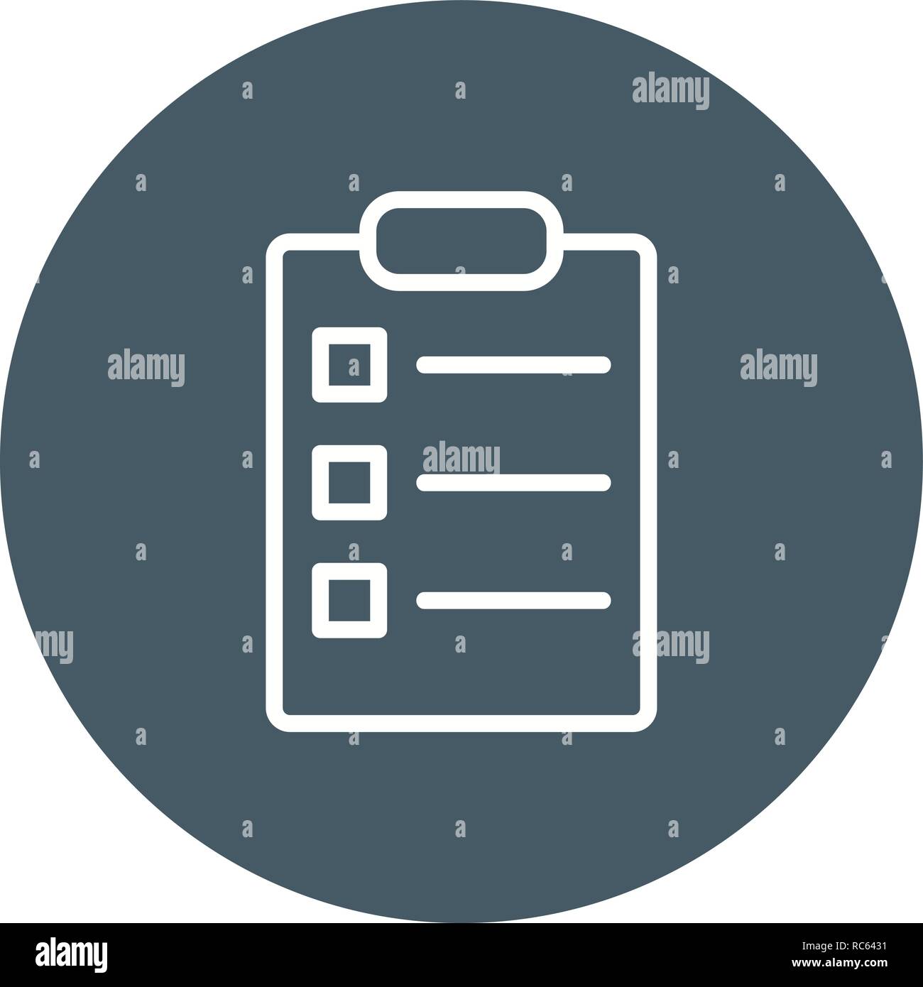 Vector List Icon Stock Vector Image & Art - Alamy
