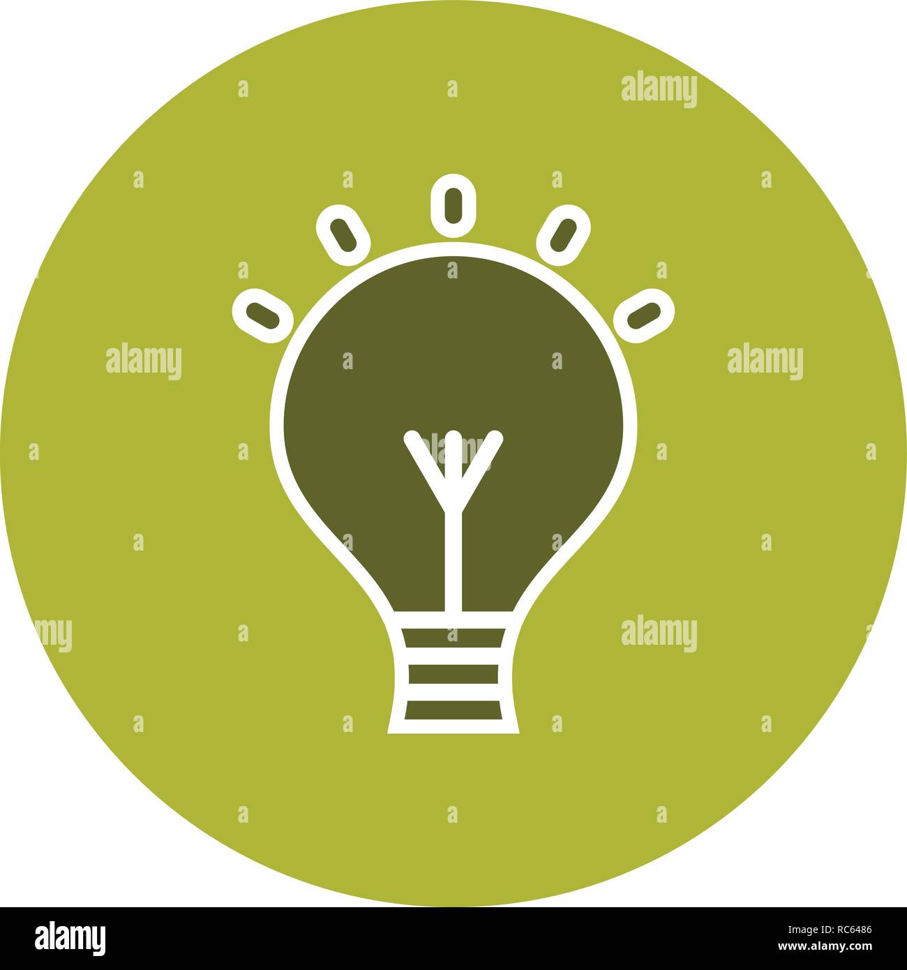 Vector Bulb Icon Stock Vector Image & Art - Alamy