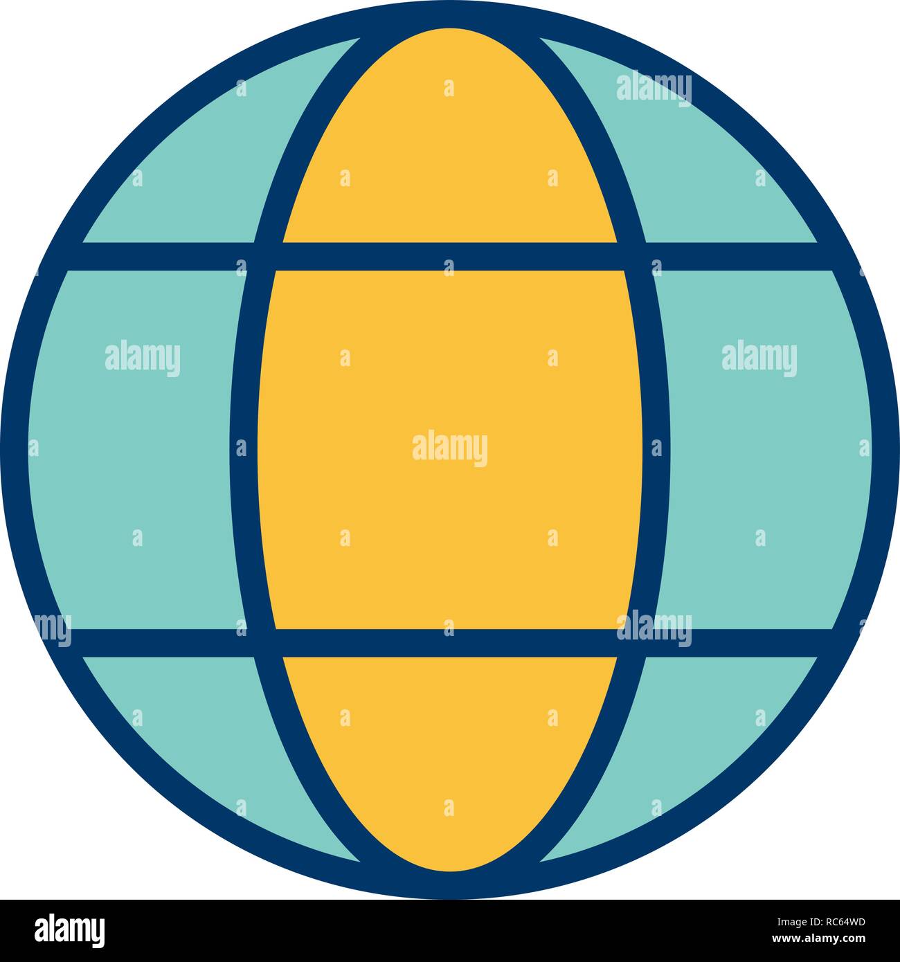 Vector Globe Icon Stock Vector